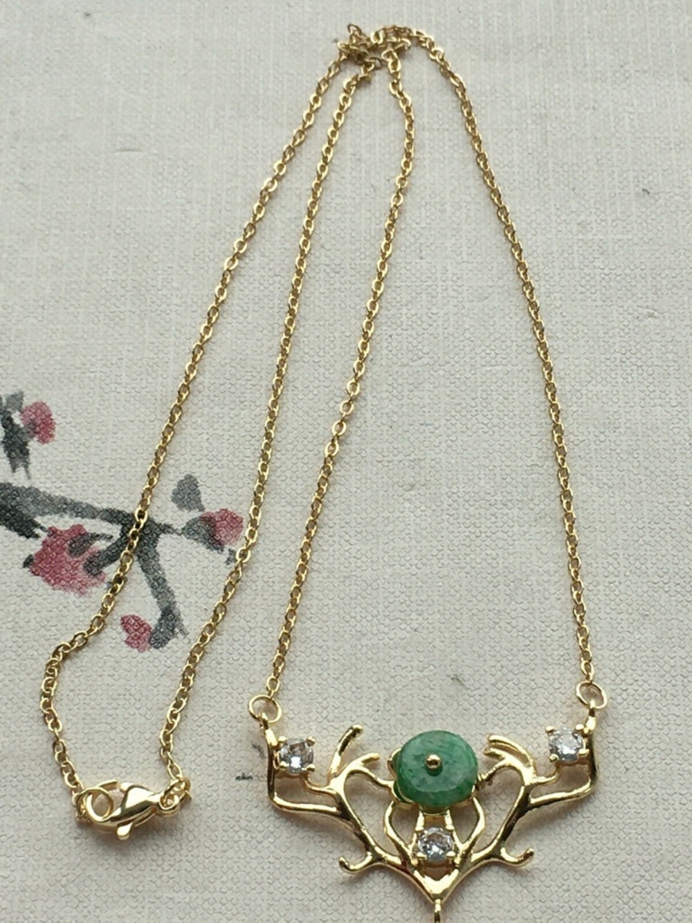 Certified natural A grade jade Light green Jadeite fine lucky pendant